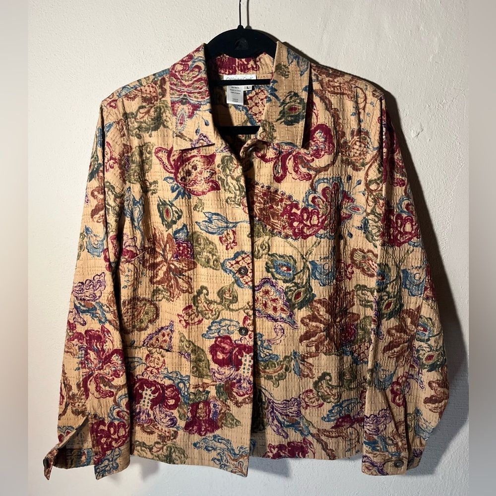 Coldwater Creek Long Sleeved Button Front Blazer